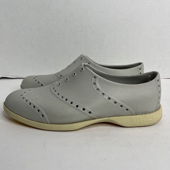 Biion Golf Men\'s Water Gray Rubber Spikeless Oxford Loafer SZ 12 main image 5